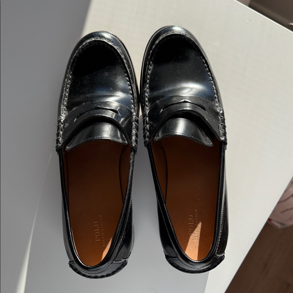 Polo by Ralph Lauren Shiny Black Loafers
